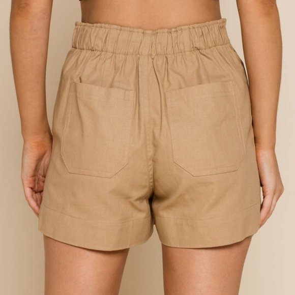 NWT West of Melrose Pleated Khaki Shorts - Picture 3 of 5